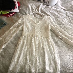 White lace dress